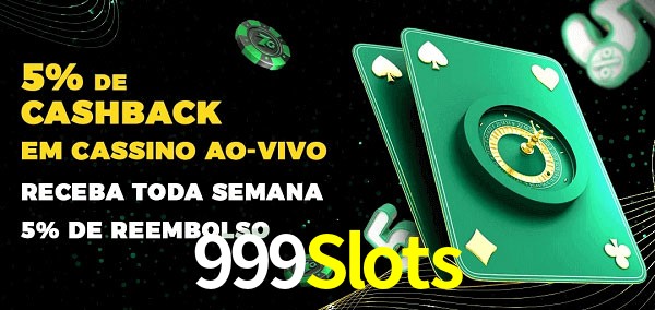 Promoções do cassino ao Vivo 999Slots